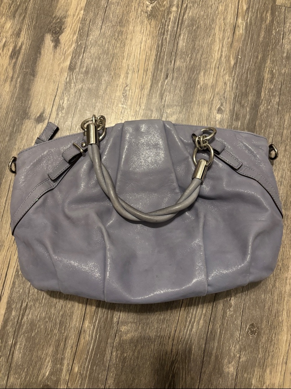 Coach Lavender Shoulder Bag with Silver Hardware